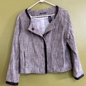 Liz Clairborne Collection Snap Front Collarless Blazer